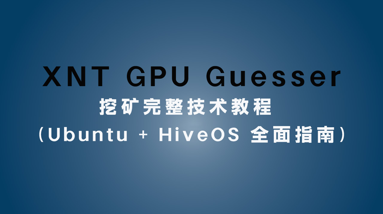 XNT GPU Guesser 完整技术教程(Ubuntu + HiveOS 全面指南)